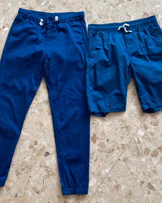 Set pantaloni 11/12 anni blu - primigi + kiabi