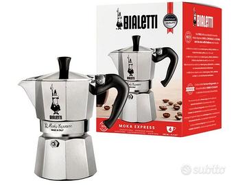 Bialetti Caffettiera Moka Express 4 Tazze, Manico