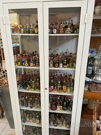 Vetrina con bottiglie mini