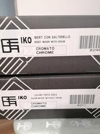  N.2 miscelatori cromati IKO per lavabo e bidet