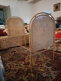 LETTINO ANTICO IN FERRO BATTUTO PER BIMBI DA 0 A 7