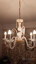Lampadario classico in vetro