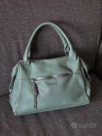 Borsa Velina Fabbiano celeste in ecopelle
