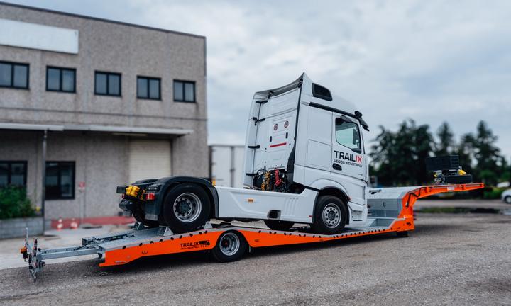NUOVO Semirimorchio Trasporto Trattori Monoasse