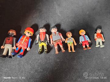 7 Personaggi Playmobil Vintage 