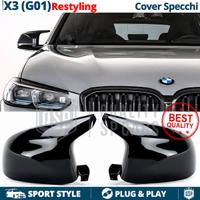 Calotte Specchietti Bmw X3 G01 da 2021 Nero Lucido