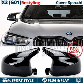 Calotte Specchietti Bmw X3 G01 da 2021 Nero Lucido