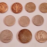 Lotto 10 monete Regno d'Italia