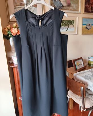 Elegante vestito nero nuovo Stefanel 44 