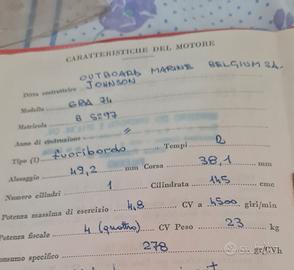 motore Marino fuoribordo 