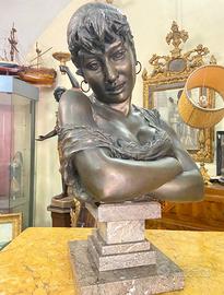 Scultura in bronzo La  Popolana
