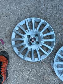 4 borchie copricerchi coppette fiat 15 pollici
