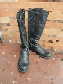 stivali cerniera donna pelle nera 37 tacco basso 