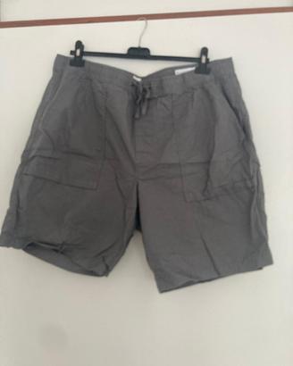 Nuovi pantaloni cargo grigi uomo