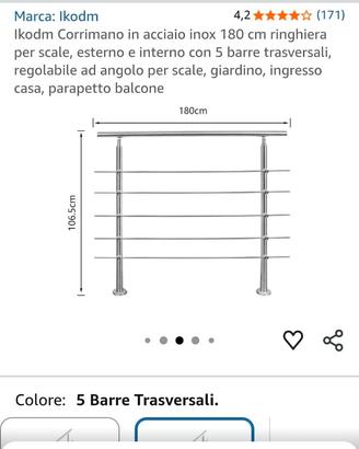 Ringhiera in acciaio