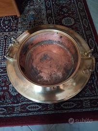 braciere ottone e rame 