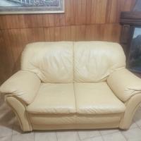 Divano 2 posti in pelle