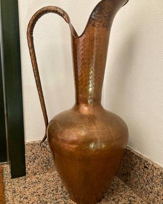 Grande anfora portaombrelli in rame vintage