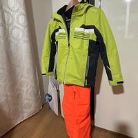 tuta sci CMP bambino  completa con casco e guanti 