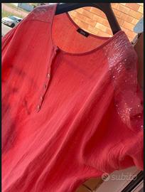 Blusa curvy- maniche regolabili