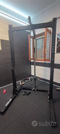  Rack con Lat/pulley machine+ Panca Multifunzione 