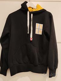 Felpa Nera Gialla Paco & Co Stile College taglia S