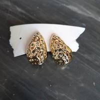 Orecchini a goccia  in metallo  dorato