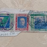 1933 Regno Posta Aerea Trittico Balbo Crociera Nor