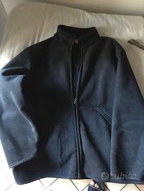 Giacca giubbino Hugo Boss effetto scamosciato blu