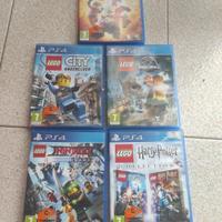 5 VIDEOGIOCHI PS4 LEGO(leggere bene descrizione)