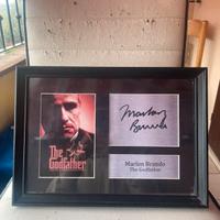 The Godfather - Marlon Brando poster con autografo