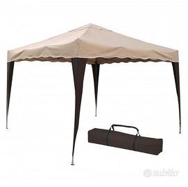 Gazebo Pieghevole 3x3 Beige