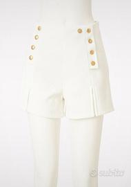 Pantaloni, bianchi, estate, donna, eleganti, moda