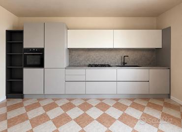 Cucina moderna completa con elettrodomestici