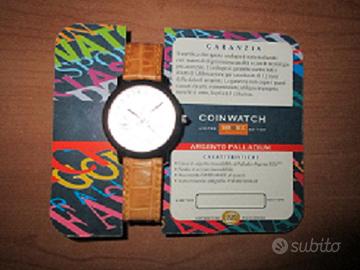 orologio  500 lire argento palladiaum