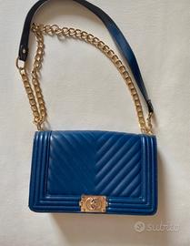 Borsa tracolla bluette