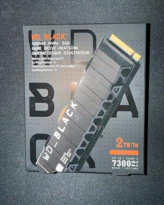 Wd black nvme sn850x 2TB hard disk