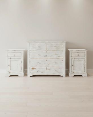 cassettone bianco + comodini