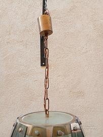 lampadario a barile stile fontana arte vintage 