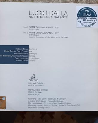 LP NOTTE DI LUNA CALANTE DI LUCIO DALLA ED. L