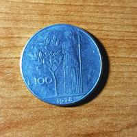 Lire 100 del 1978 Repubblica Italiana Minerva