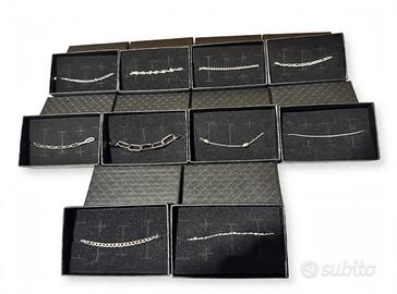 Bracciali acciaio inox argento-No allergia - Nuovi
