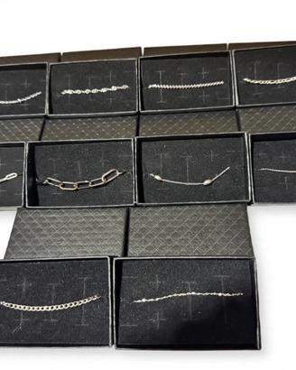 Bracciali acciaio inox argento-No allergia - Nuovi