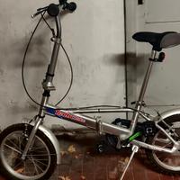 bici pieghevole da 16 per camper alluminio tutta