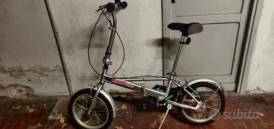 bici pieghevole da 16 per camper alluminio tutta