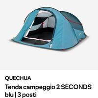 Tenda da campeggio 3 posti