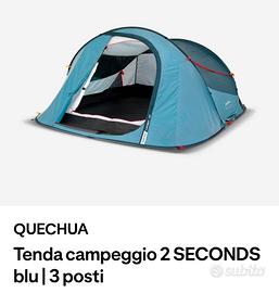 Tenda da campeggio 3 posti