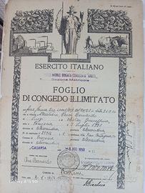 Foglio di congedo 