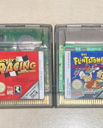 The Flistones + Mickeys Racing - Game Boy Color