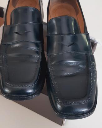 Mocassino donna  cuoio nero 
